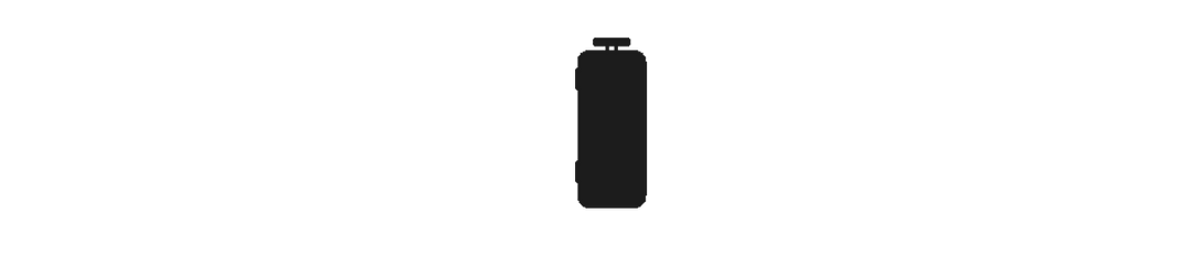 icon outline of a hard travel case for golf clubs